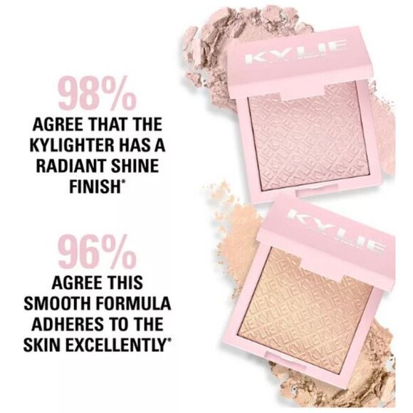 Kylie Cosmetics Kylighter Pressed Illuminating Powder in Quartz NIB - Picture 5 of 5